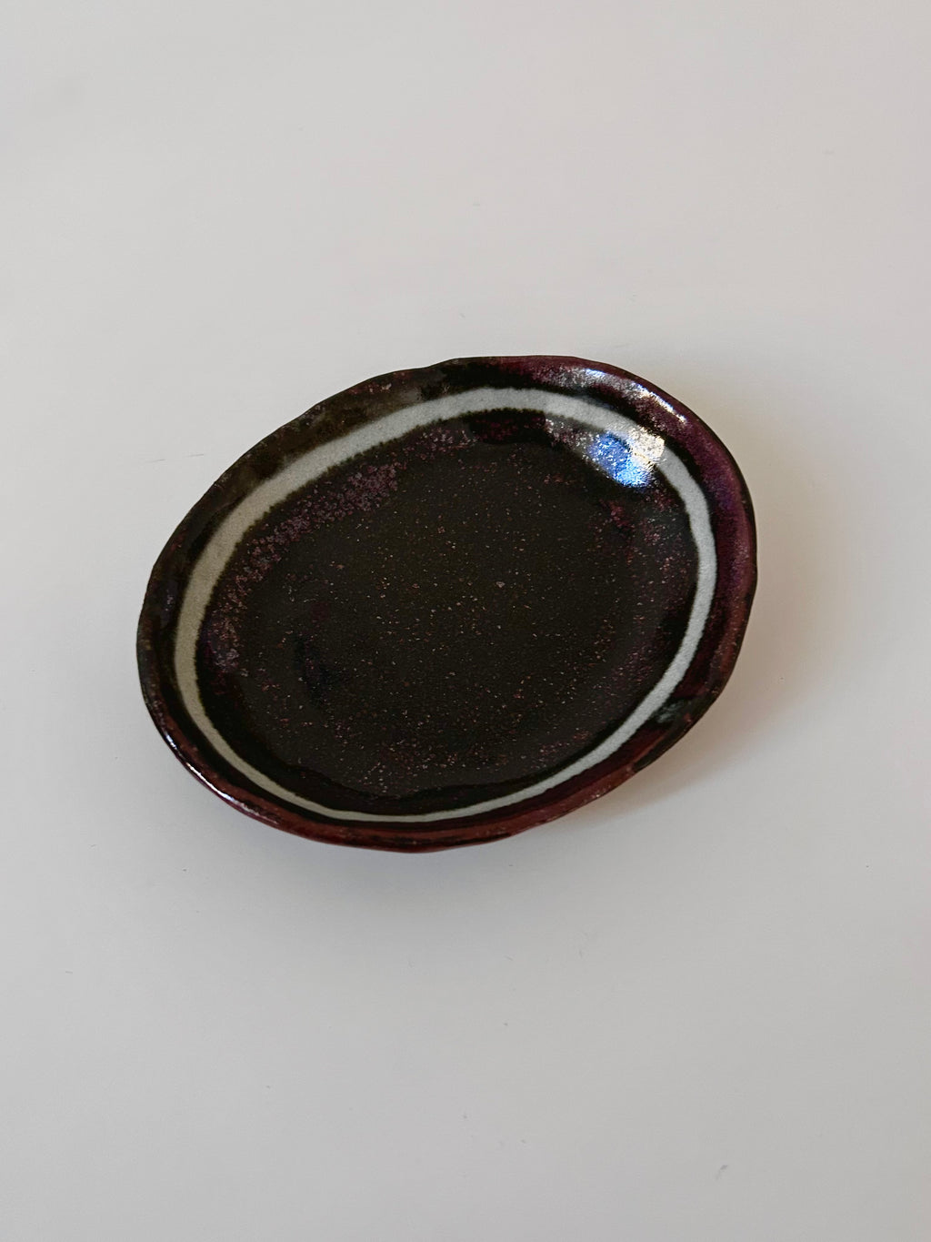 Maroon Small Plate (2 Designs)
