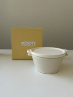 Small White Lidded Bowl / Donburi Bowl