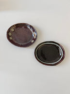 Maroon Small Plate (2 Designs)