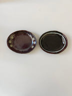 Maroon Small Plate (2 Designs)
