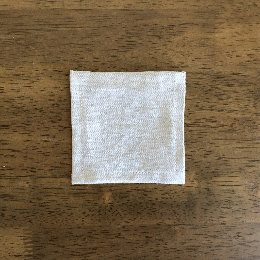 Ecru Herringbone - Everyday Linen Coasters