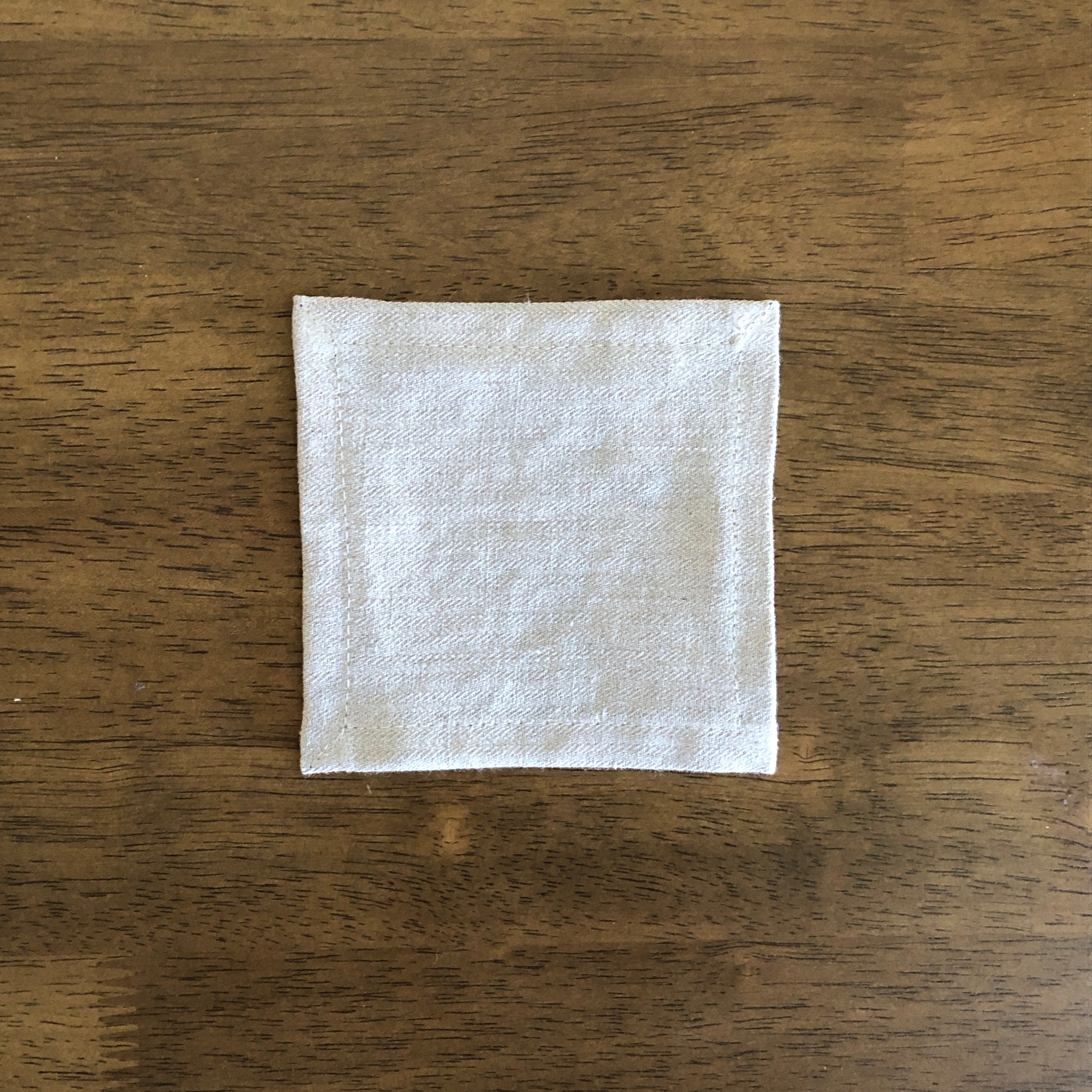 Ecru Herringbone - Everyday Linen Coasters