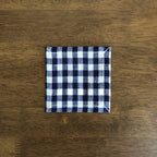 Navy Gingham - Everyday Linen Coasters