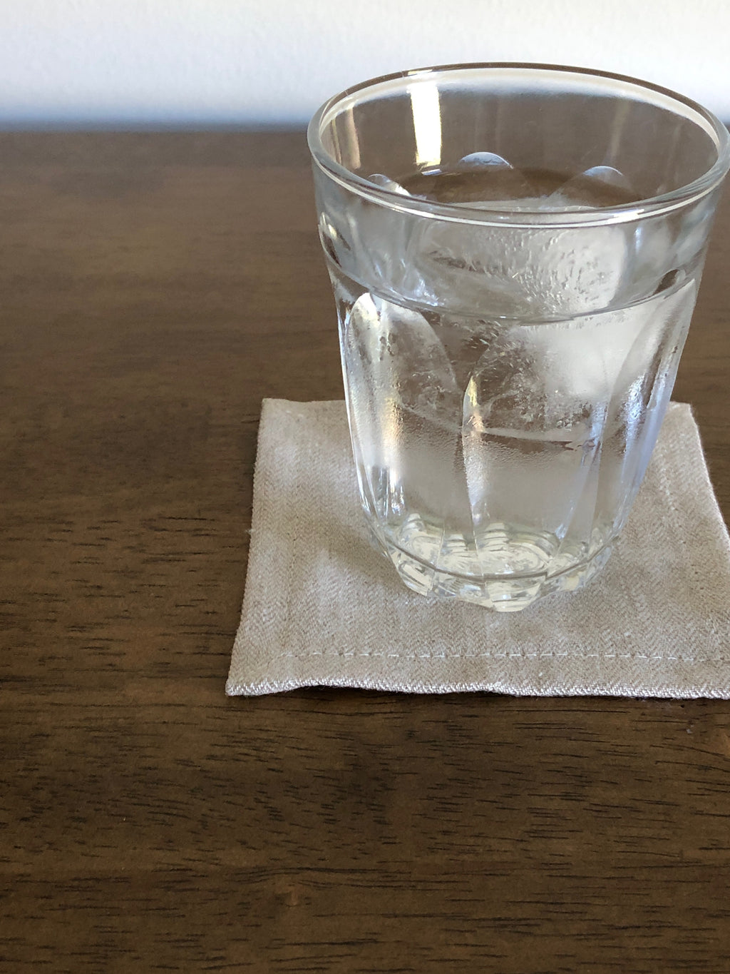 Ecru Herringbone - Everyday Linen Coasters