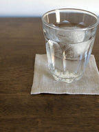 Ecru Herringbone - Everyday Linen Coasters