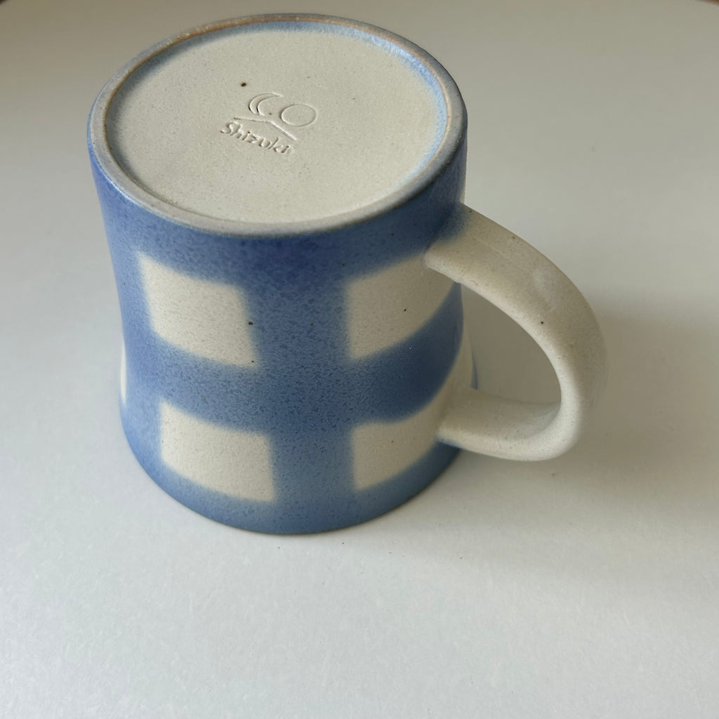 Honoka Checkerd Mug - Blue