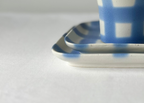 Honoka Checkerd Mug & Plates Set
