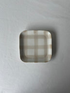 Honoka Checkerd Plate - Latte Brown