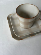 Honoka Checkerd Plate - Latte Brown