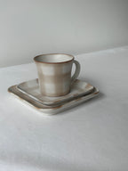 Honoka Checkerd Plate - Latte Brown