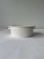Flat White Lidded Pot