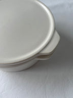 Flat White Lidded Pot