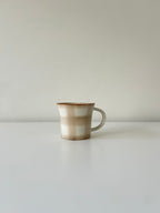Honoka Checkerd Mug - Latte Brown