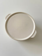 Flat White Lidded Pot