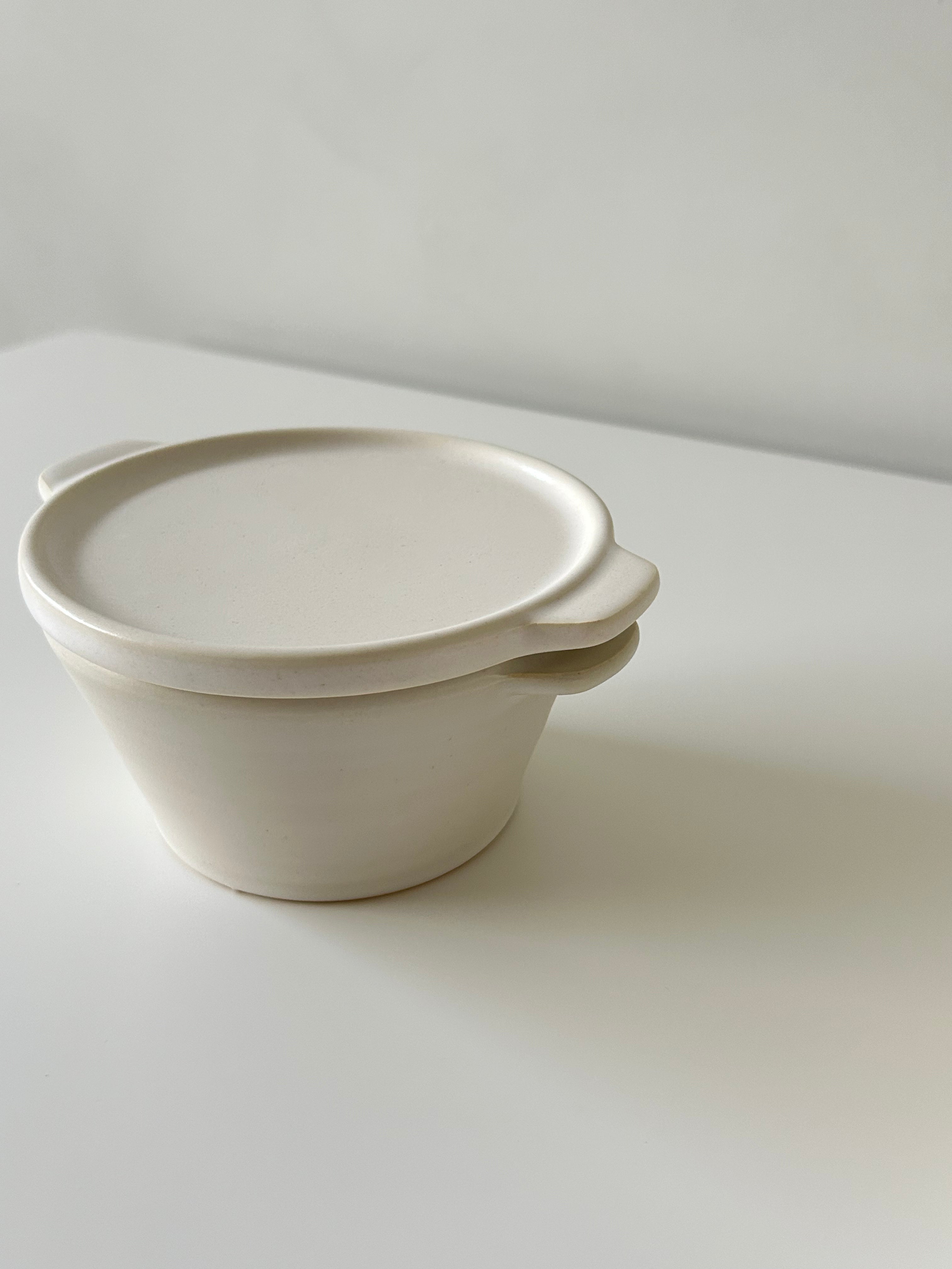 Small White Lidded Bowl