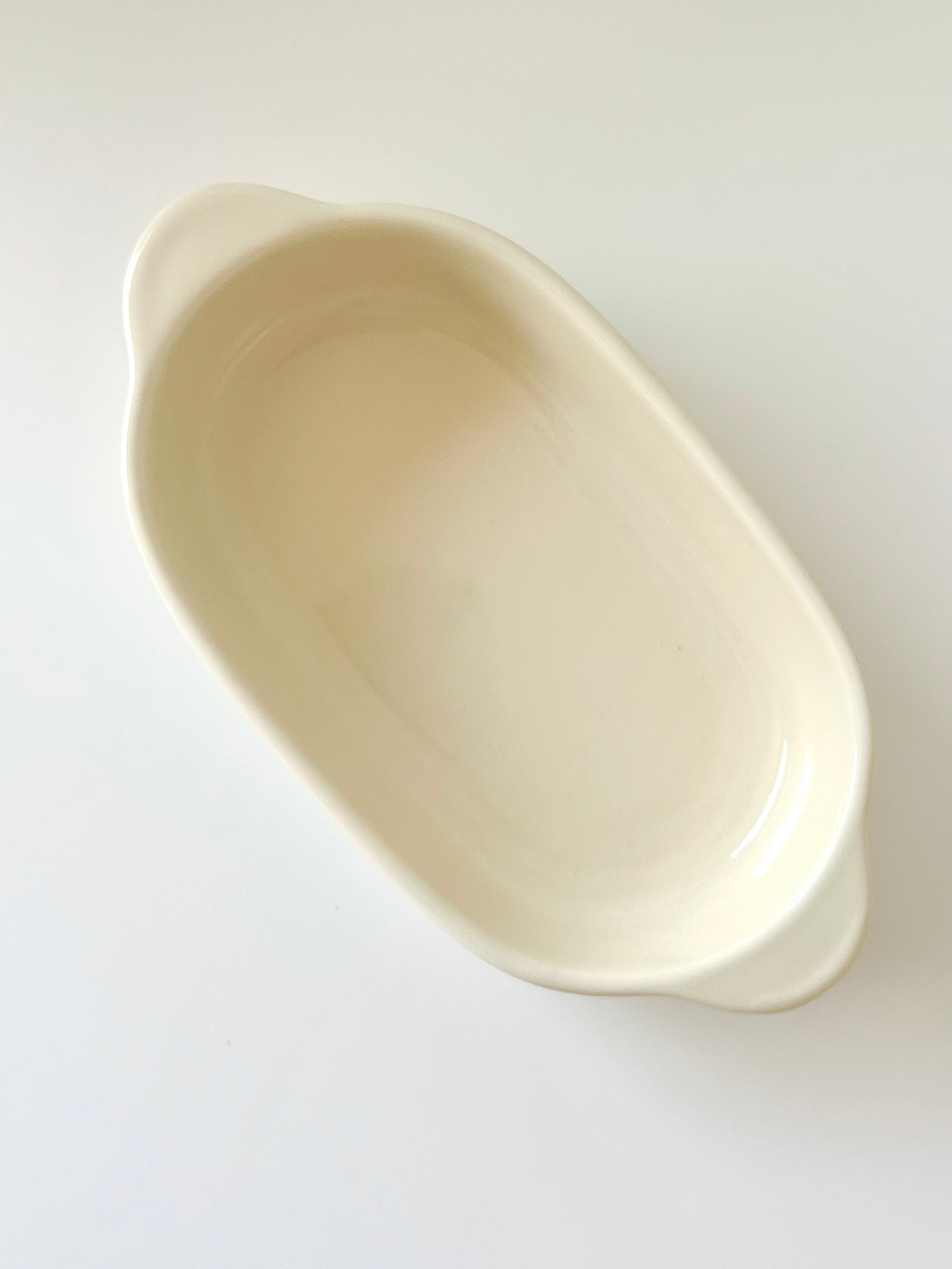 Vanilla Oval Oven Plate