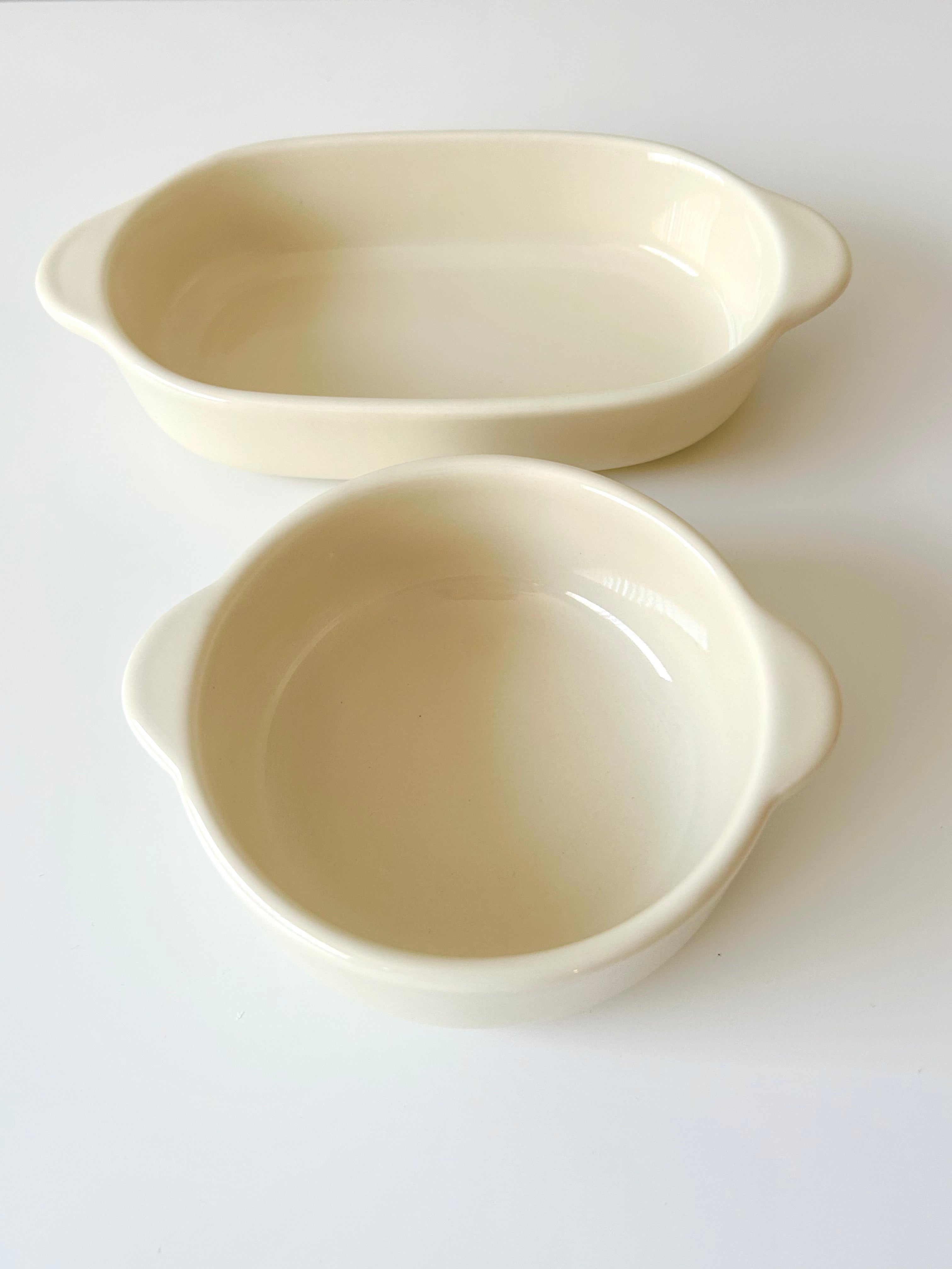 Vanilla Round Oven Plate