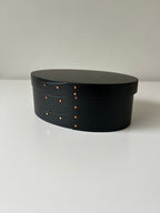 Shaker Black Oval Box