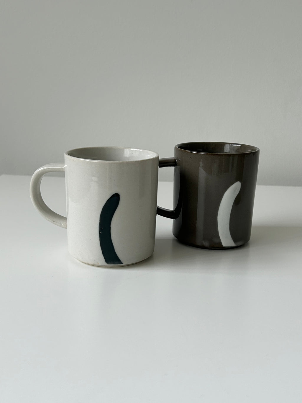 Black & White Cat Mug Set