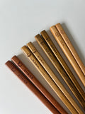 Fruitwood Chopstick Set - Chestnut, Plum, Mandarin, Persimmon (4 Pairs)