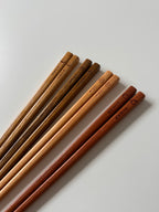Fruitwood Chopstick Set - Chestnut, Plum, Mandarin, Persimmon (4 Pairs)